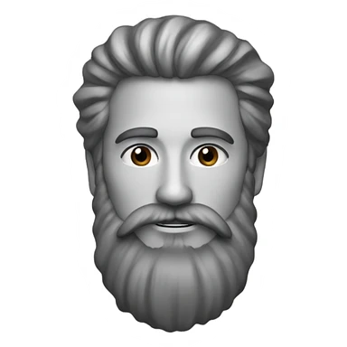 Longue barbe sticker