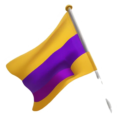 Bandera roja amarilla y violeta  sticker