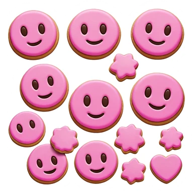 pink cookies  sticker