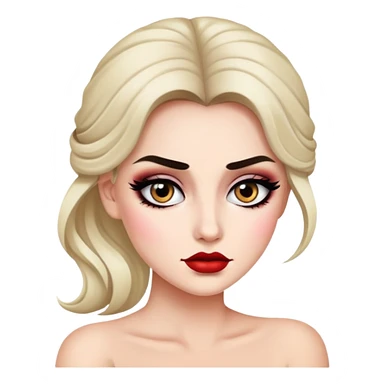 White Drama mama sticker