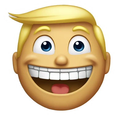donald trump laughing sticker
