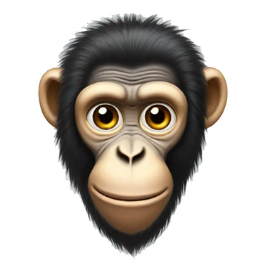 Ukrainian-Monkey. crested head, long whiskers  sticker