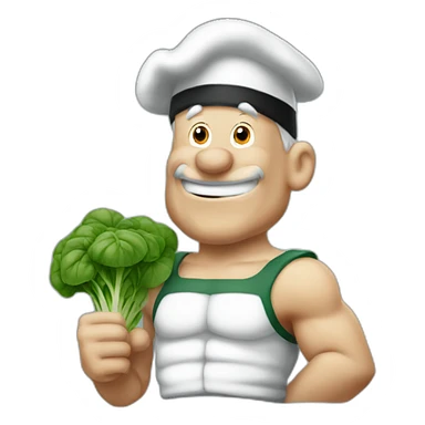 Popeye spinach sticker