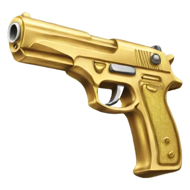 Gold gun sticker