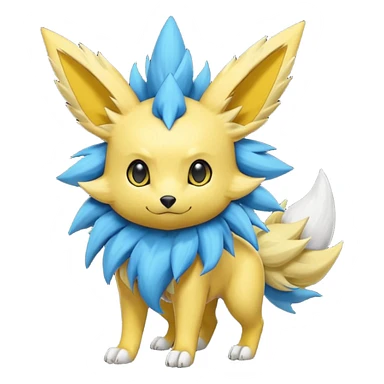 Eeveelution-Jolteon-Luxray-Luxio-fusion-hybrid-animal-Fakémon-Pokémon-creature sticker