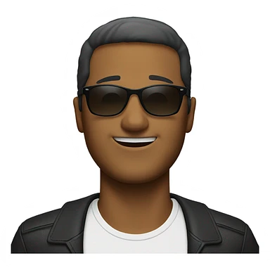 Man with sunglasses sticker