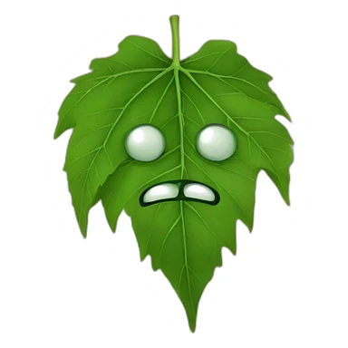 vine leaf with eyes that reist to every attacks sticker