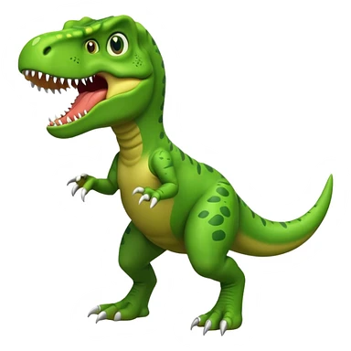 Dancing T. rex cartoon small arms flailing sticker