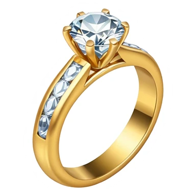 wedding ring with jewel sticker