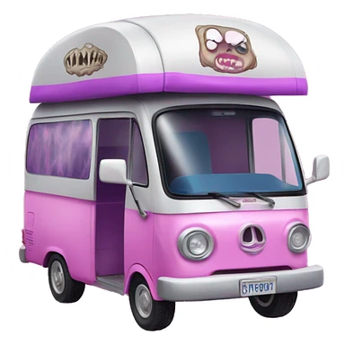 Haunted Barbie dreamCamper tuk tuk  sticker