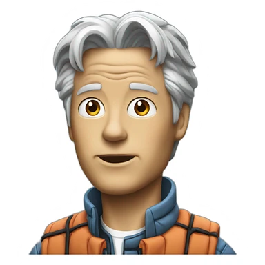 back to the future film sticker