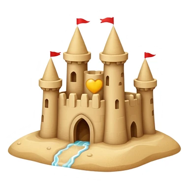 little sand castle sticker