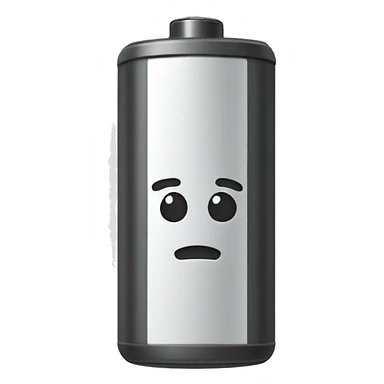 Uncharged battery sticker