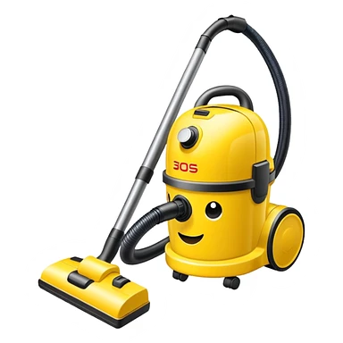 yellow vacuum no handle sticker