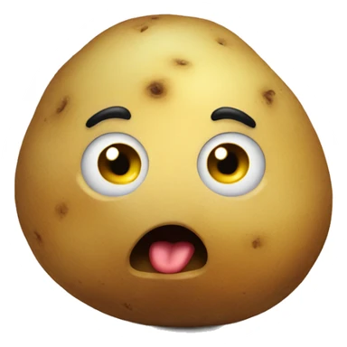 Surprised potato sticker