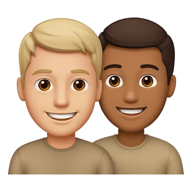 two mans talking sticker