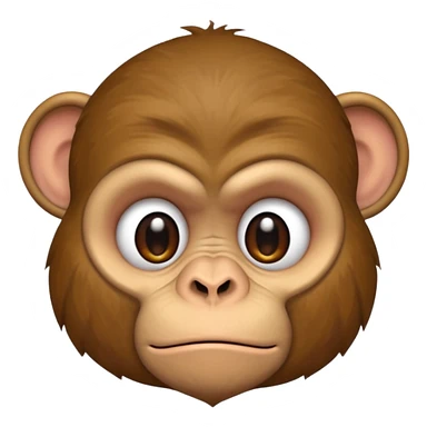 Grumpy monkey sticker