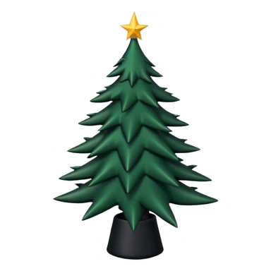 goth christmas tree sticker
