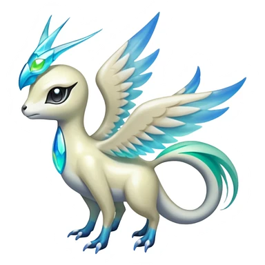 Angelic Divine Godly Iridescent Bioluminescent Translucent Luminescent Diaphanous Shiny Colorful Meloetta-Latias-Koraidon-Peppercat-Wargreymon-Protogen-Fakémon-fusion-hybrid-creature sticker