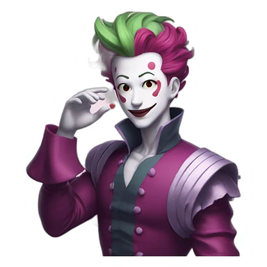 hisoka blowing kiss sticker