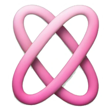 Green and pink infinity symbol sticker