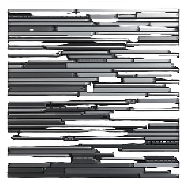 metal collage artwork sticker