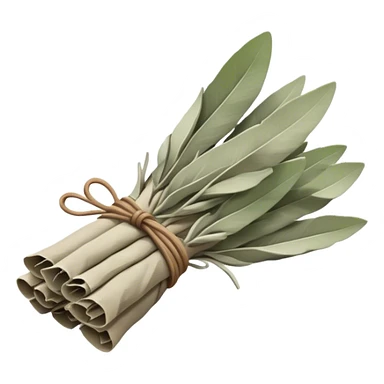 Bundle of dried sage sticker