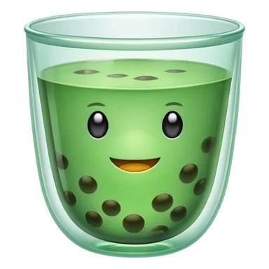 Green boba sticker