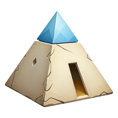 beautiful white pyramid  sticker