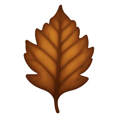 Brown leaf sticker