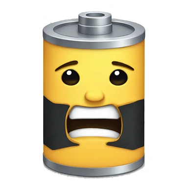crying battery sticker