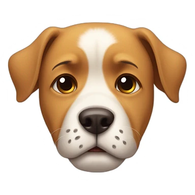 The dog is sad and cry sticker
