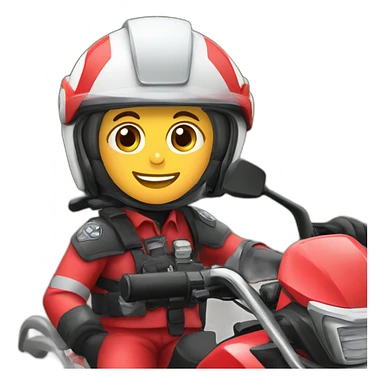 Pompiers sur un quad sticker