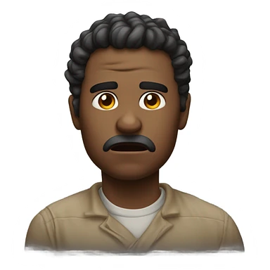 Gritting teeth and taking a deep breath  sticker