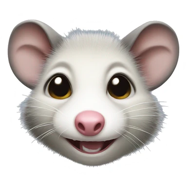 opossum Face with Tears of Joy Emoji sticker