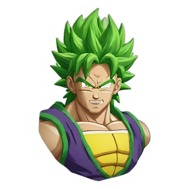 Dargon ball z broly sticker