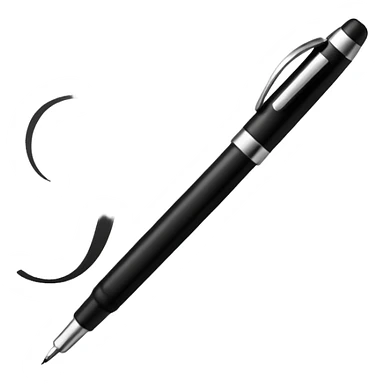 pen writing initials "JP" sticker