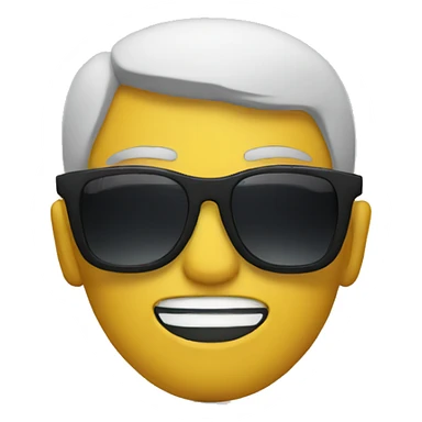 Muai with sunglasses  sticker