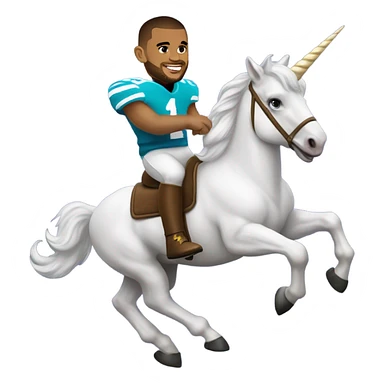Dak Prescott riding a unicorn  sticker