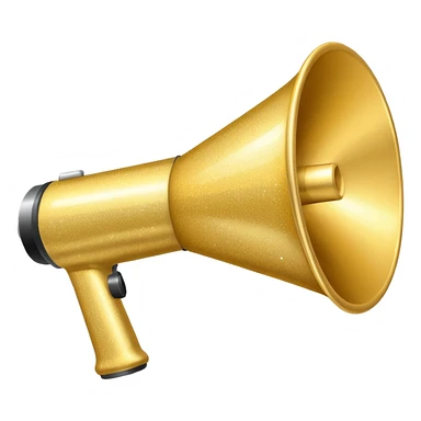 megaphone with sparkles sticker