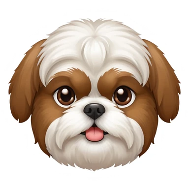 Cute dog shih tzu sticker