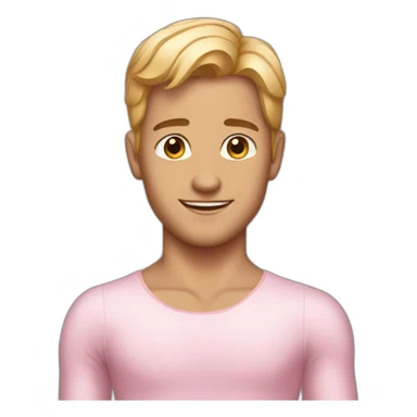 male ballerina sticker