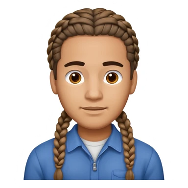 Hispanic guy with braids  sticker