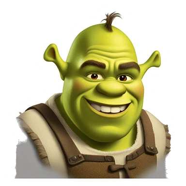 shrek from dreamworkss. sticker