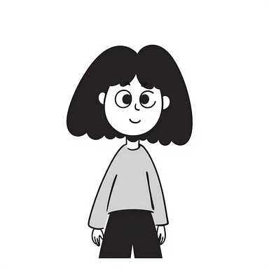 hand drawn eyes looking straight ahead sticker