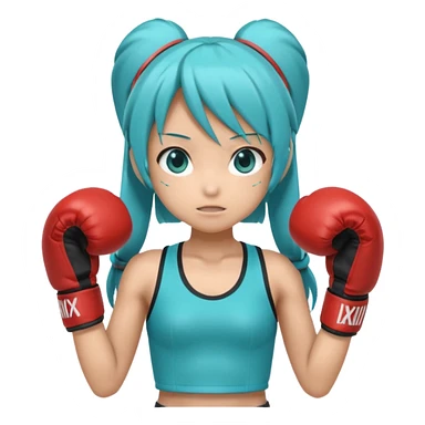 Miku boxing sticker