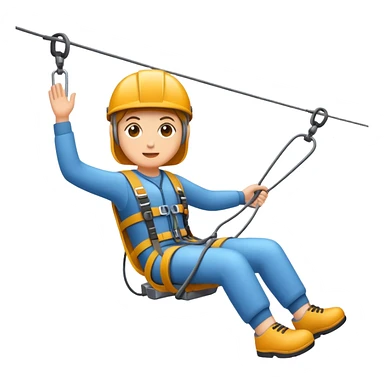 icon that represents zipline activity. sticker