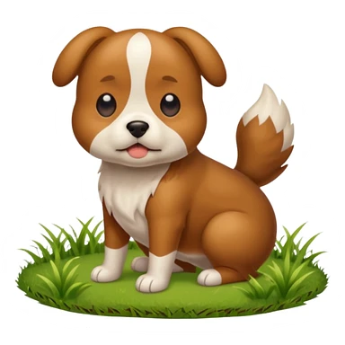 dog pooping sticker