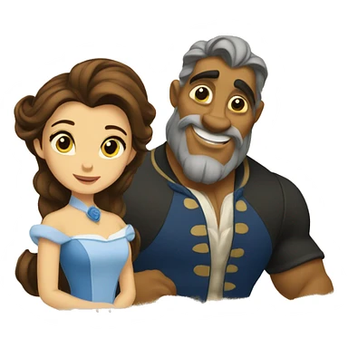 Belle and the beast sticker