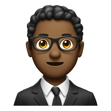 Detctive with glasses sticker